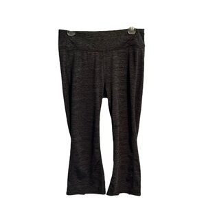 Gaiam Gray Heather Yoga Workout Stretch Leggins Size M